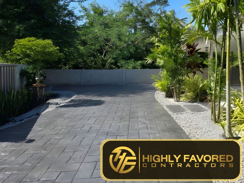 stamped concrete exterior work ca