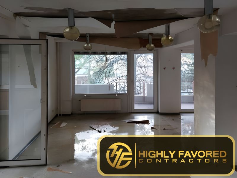 water damage restoration interior work ca